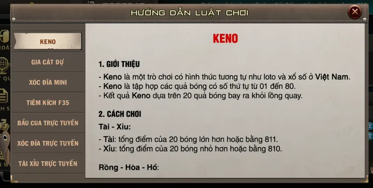 Keno Tại B52 Club Hành Trình Săn Vàng Đẳng Cấp Với Nhiều Phần Thưởng Lớn