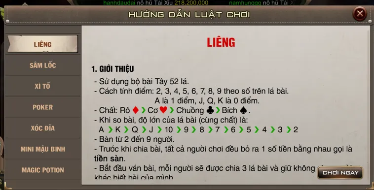 Chinh Phục Đỉnh Cao Bài Liêng Tại B52 Club Với Tỷ Lệ Thắng Khủng