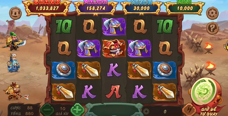 Nổ Hũ Mãnh Tướng Công Thành Tại B52 Club Chiến Thần Săn Jackpot Tiền Tỷ