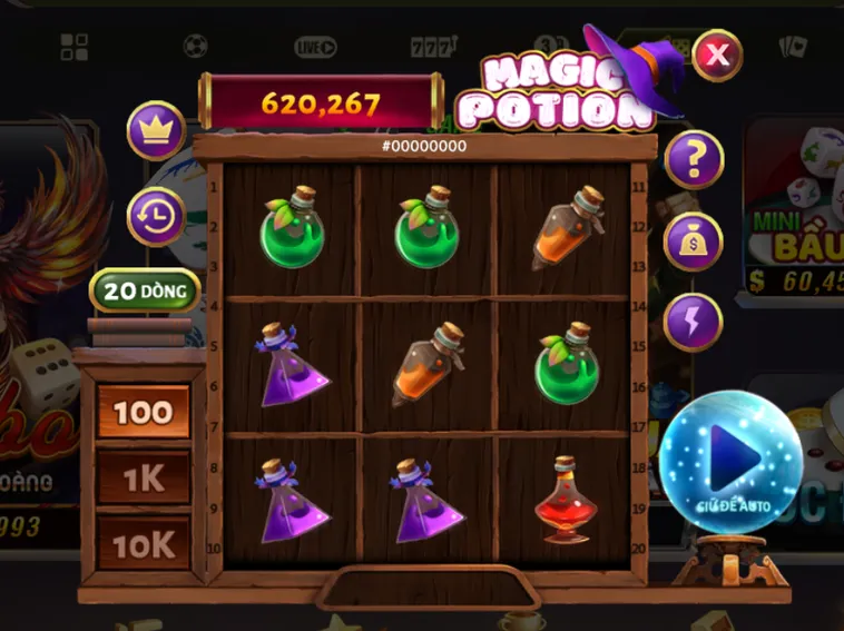 Minigame Magic Potion Tại B52 Club Hành Trình Săn Hũ Vàng Cực Đỉnh Với Phần Thưởng