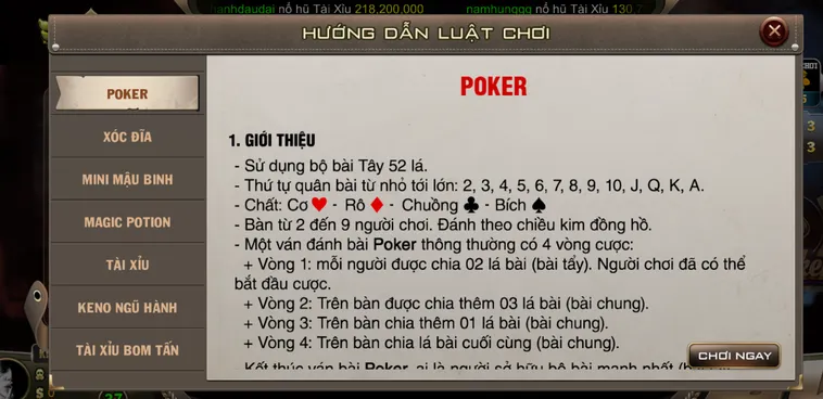 Sức Hấp Dẫn Khó Cưỡng Của Tựa Game Poker Tại B52 Club Đỉnh Cao