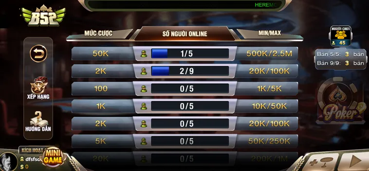 Sức Hấp Dẫn Khó Cưỡng Của Tựa Game Poker Tại B52 Club Đỉnh Cao