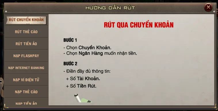 Hướng Dẫn Rút Tiền Qua Tài Khoản Ngân Hàng Tại B52 Club An Toàn Nhanh Chóng Về Tài Khoản Ngân Hàng