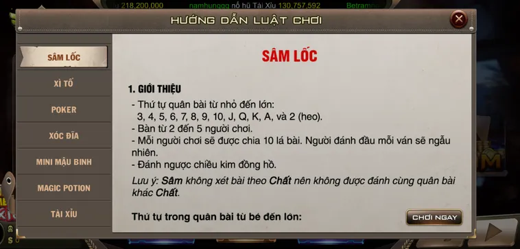 Chinh Phục Đỉnh Cao Sâm Lốc Tại B52 Club Với Tỷ Lệ Thắng Cực Lớn