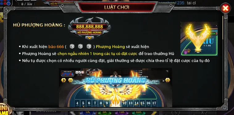 Casino Sicbo Phượng Hoàng Tại B52 Club Đỉnh Cao Cá Cược Nhận Thưởng Cực Lớn