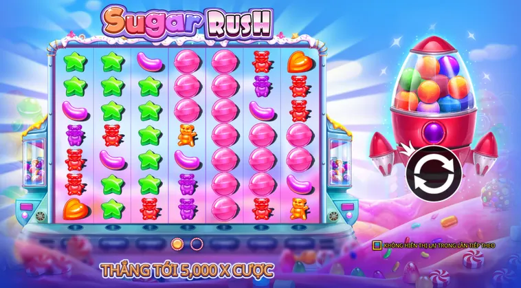 Khám Phá Thế Giới Kẹo Ngọt Nổ Hũ Sugar Rush Tại B52 Club Cực Vui