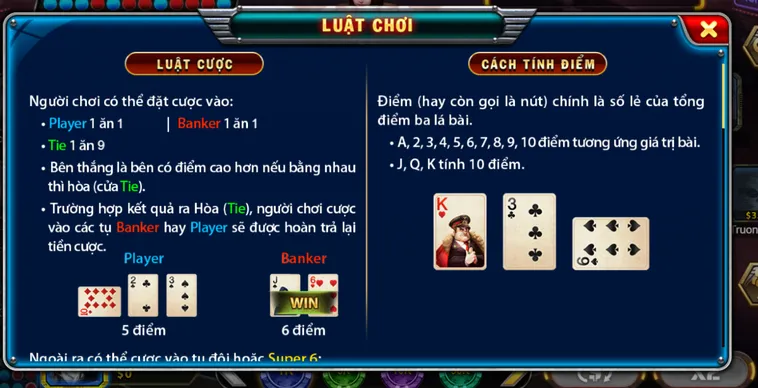 Khám Phá Siêu Phẩm Super Baccarat 6 Tại B52 Club Với Thưởng Khủng