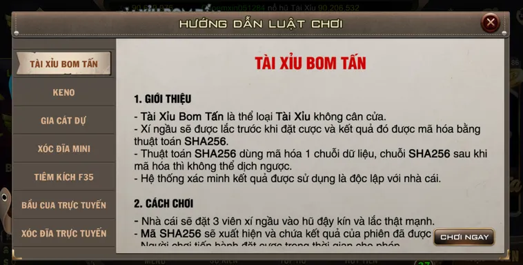 Casino Tài Xỉu Bom Tấn Tại B52 Club Công Nghệ Kiểm Chứng Minh Bạch Cho Mọi Game Thủ